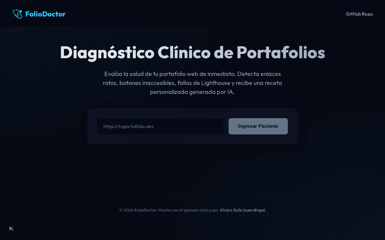 FolioDoctor Landing Page